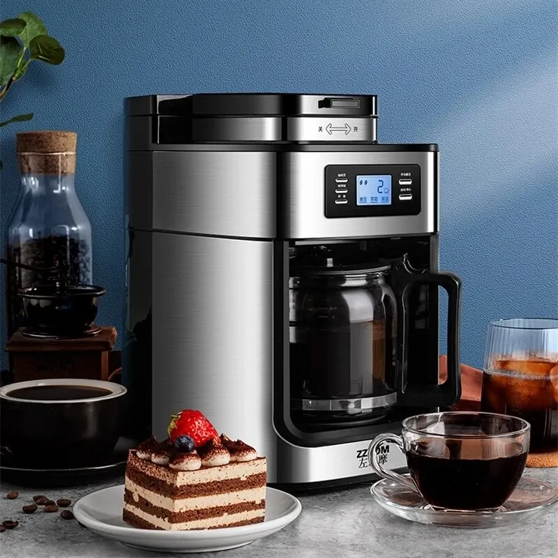 Çok fonksiyonlu kahve makinesi, ev için profesyonel kompakt 1.2 litre kapasite, ZZUOM BG315T, ofis ve Cafe senaryoları