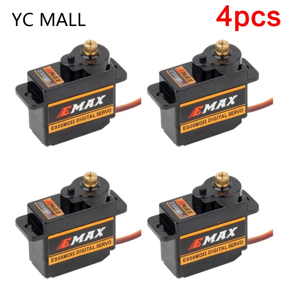 Çok serbestlik dereceli Servo ES08MDII ES08MD II Metal dişli dijital Servo Up SG90 ES08A ES08MA mgmgtrex 450 programlanabilir DIY parça mgmg