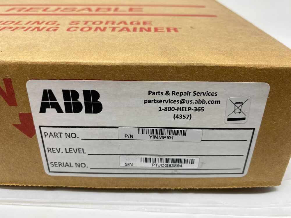 ABB PLC YIMMPI01 WITH ONE YEAR WARRANTY FAST SHIPPING 1PCS NIB