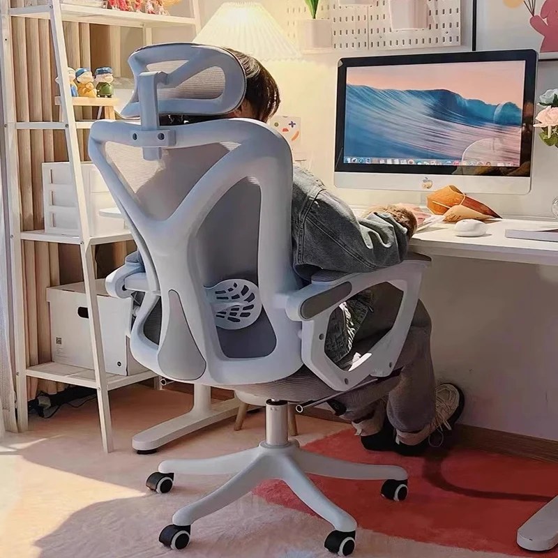İskandinav oyun ofis koltuğu Kawaii döner bekleyen ergonomik ofis koltuğu editör Vanity Silla Oficina ergonofurniture ev mobilya