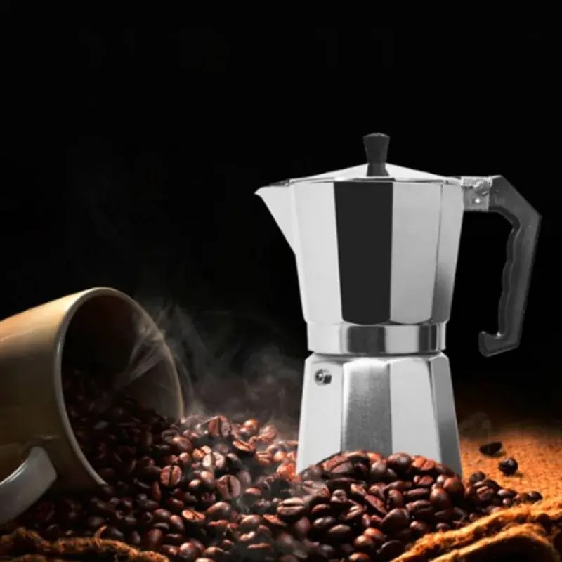 İtalyan tipi kahve makinesi alüminyum Espresso Espresso Percolator Pot kahve makinesi Pot Pot Espresso Shot makinesi Espresso makinesi - Görsel 2
