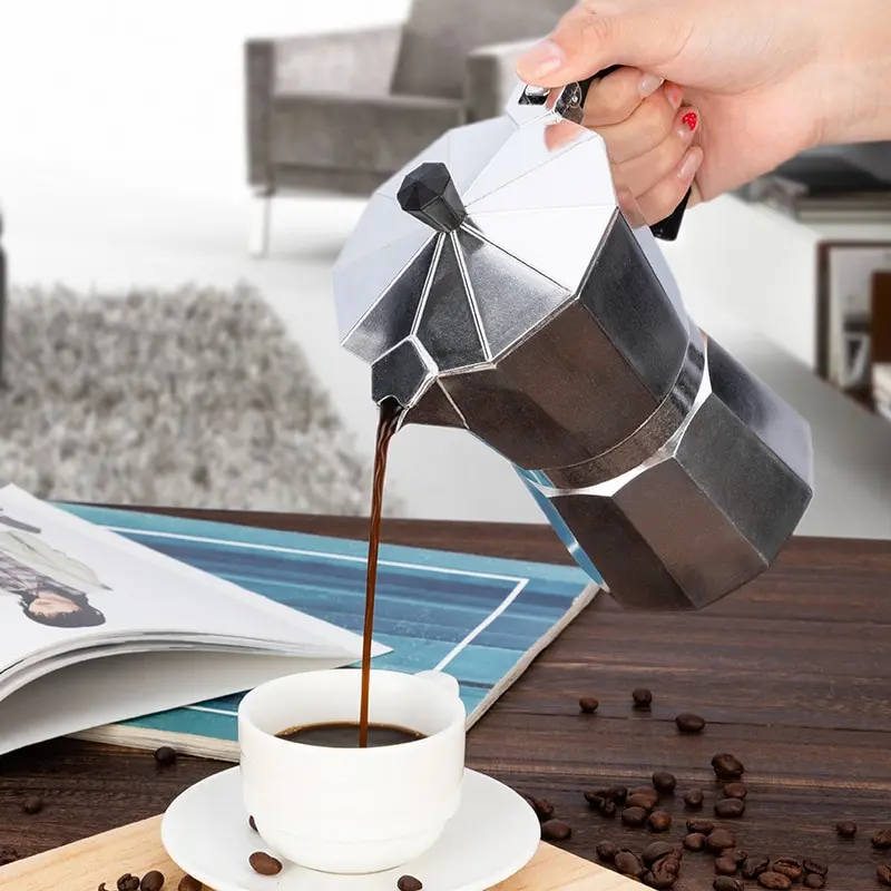 İtalyan tipi kahve makinesi alüminyum Espresso Espresso Percolator Pot kahve makinesi Pot Pot Espresso Shot makinesi Espresso makinesi