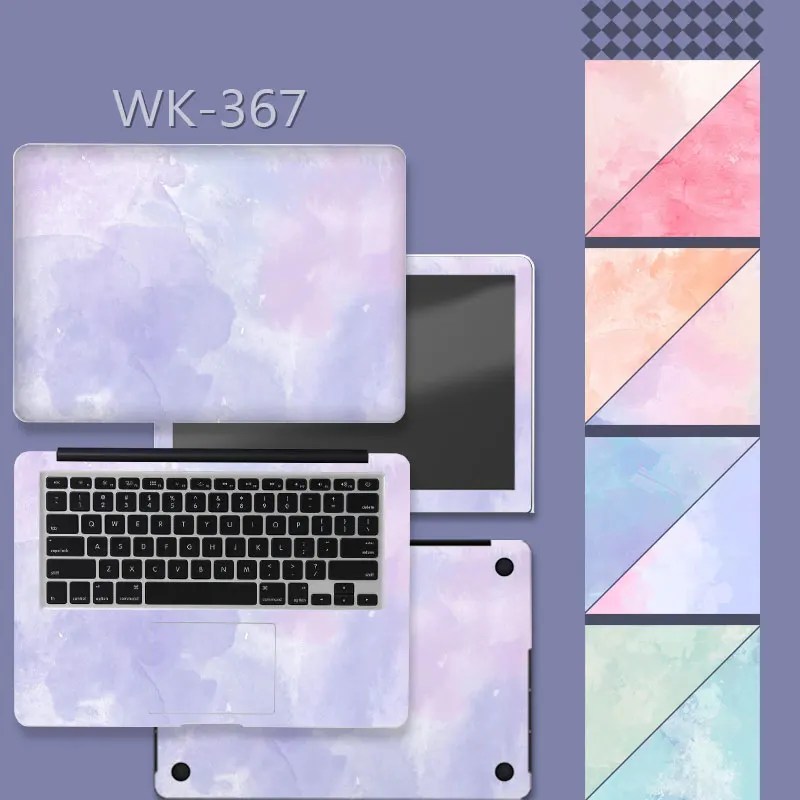 Özel renkli kapak Laptop Sticker Skins dizüstü PVC cilt 11 "13" 14 "15" 17 "dekoratif çıkartması etiketler için HP/Dell/Acer/Lenovo